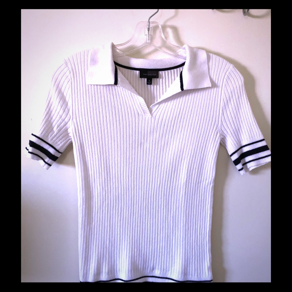 White and blue summer T-shirt